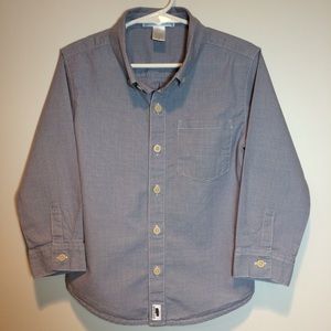 Blue Janie and Jack 100% Cotton Button-Up Shirt!